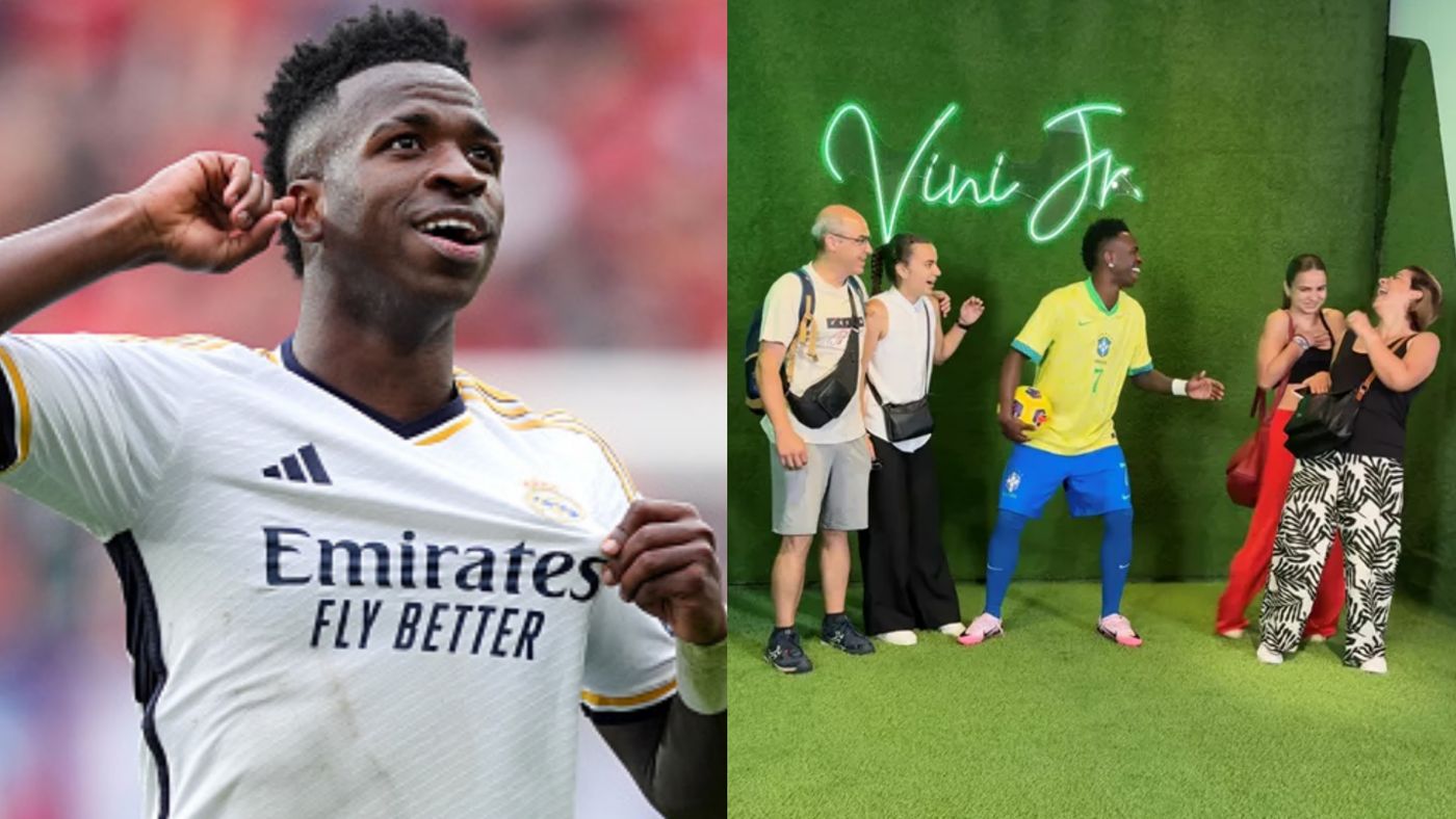 وینیسیوس با مجسمه مومی خودش طرفدارشو را غافلگیر کرد!