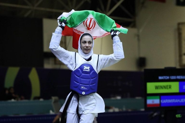 کسب مدال طلای تکواندو ساینا کریمی