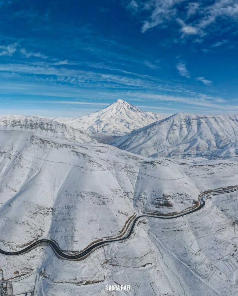 تصاویر قله دماوند برفی